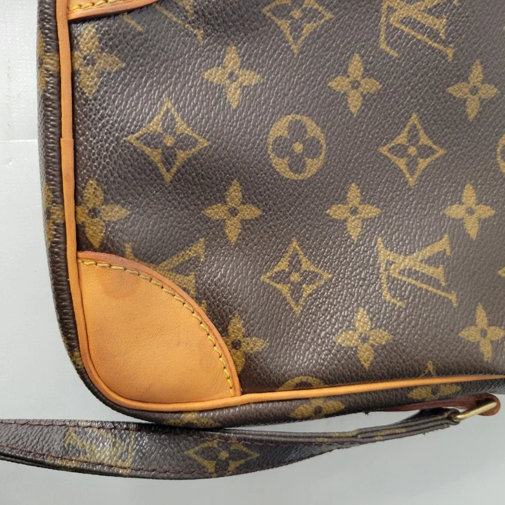 Louis Vuitton Danub Shoulder Bag Women Brown Monogram M45266 Crossbody